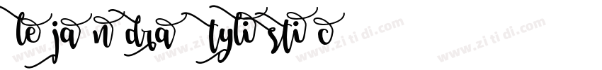 Alejandra Stylistic字体转换